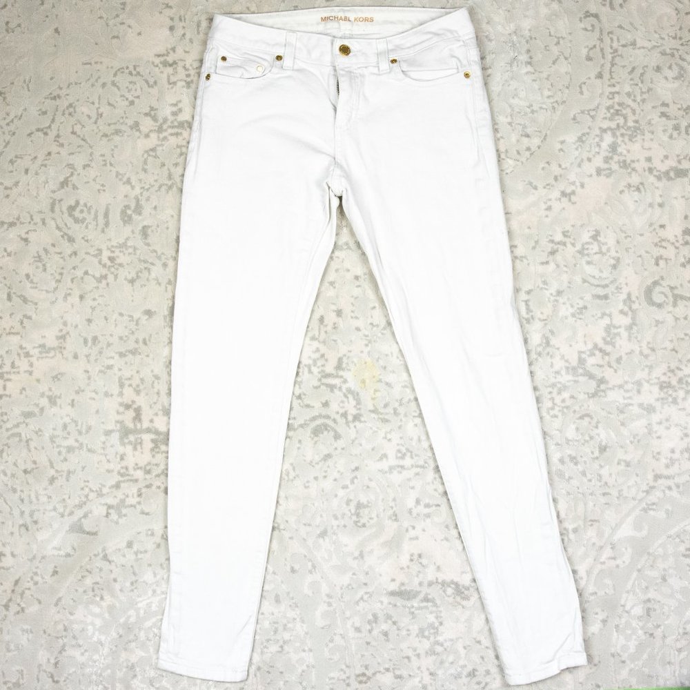 Michael Kors White Skinny Jeans